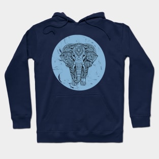 Blue Marble Zen Elephant Hoodie